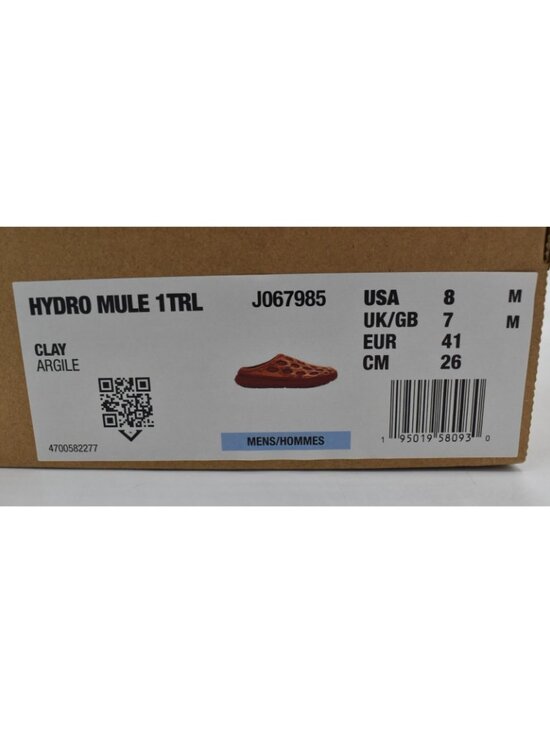 Merrell Mens Size 8 Hydro Mules 1TRL Clay Orange Water Amphibious Mules Shoes main image 10